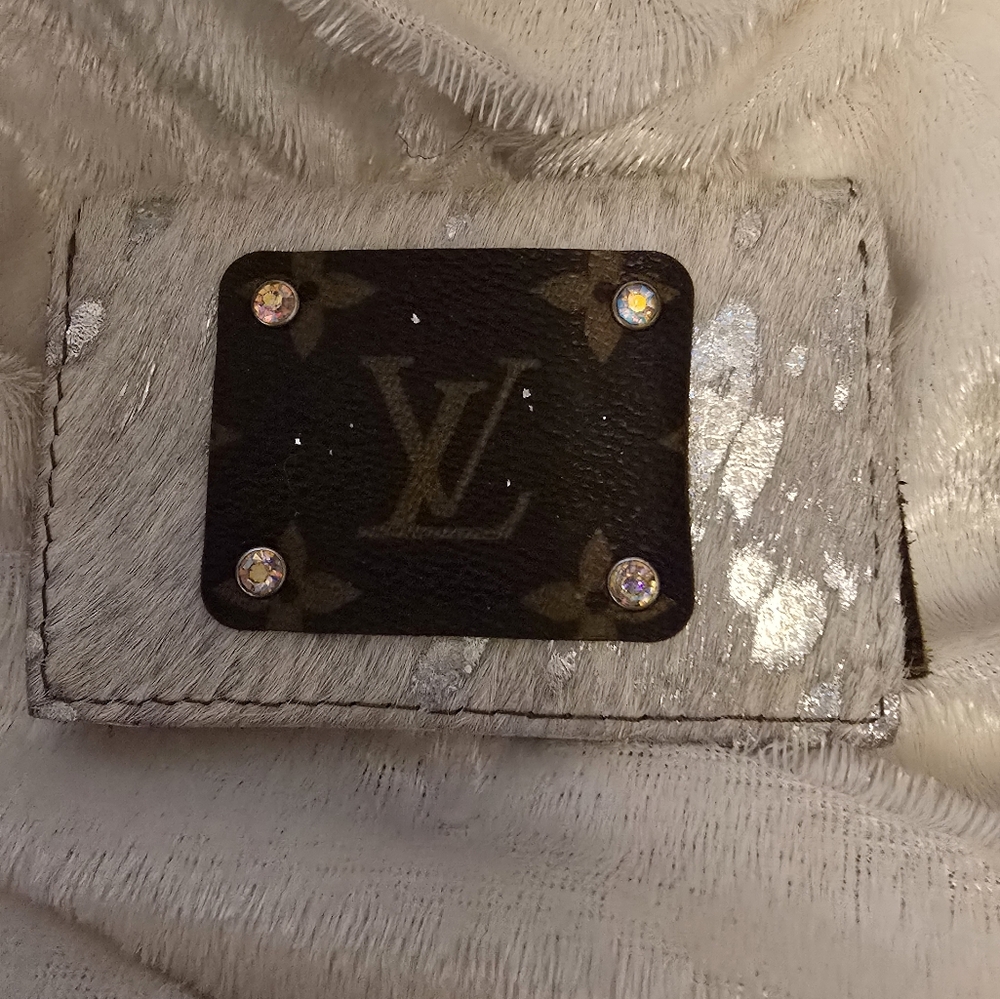 KEEP IT GYPSY upcycled LV Card Wallet EUC